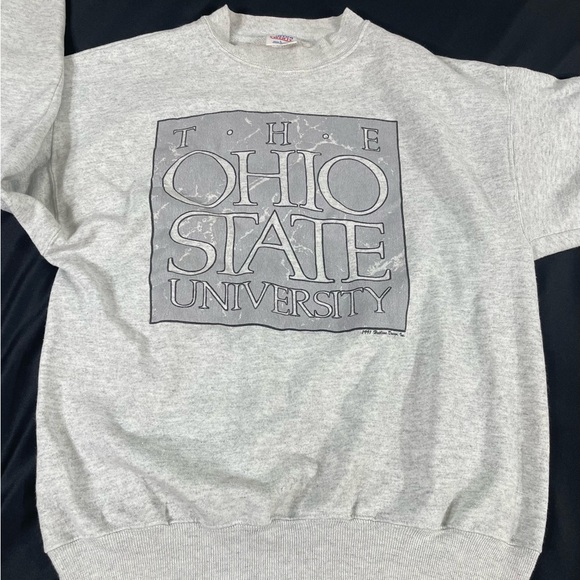 VTG The Ohio State University Women Gray Sweatshirt Made In USA Size L - Picture 6 of 9